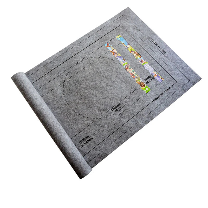 Puzzles Pad Jigsaw Roll Felt Mat Playmat Puzzles Blanket For Up To 1500 Pcs Puzzle Accessories New Portable Travel Mat