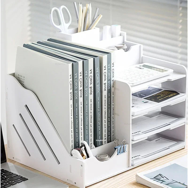 Office Filing Cabinet Storage Box Information Rack Office Furniture Large-capacity Desktop Storage File Rack Multi-layer Cabinet