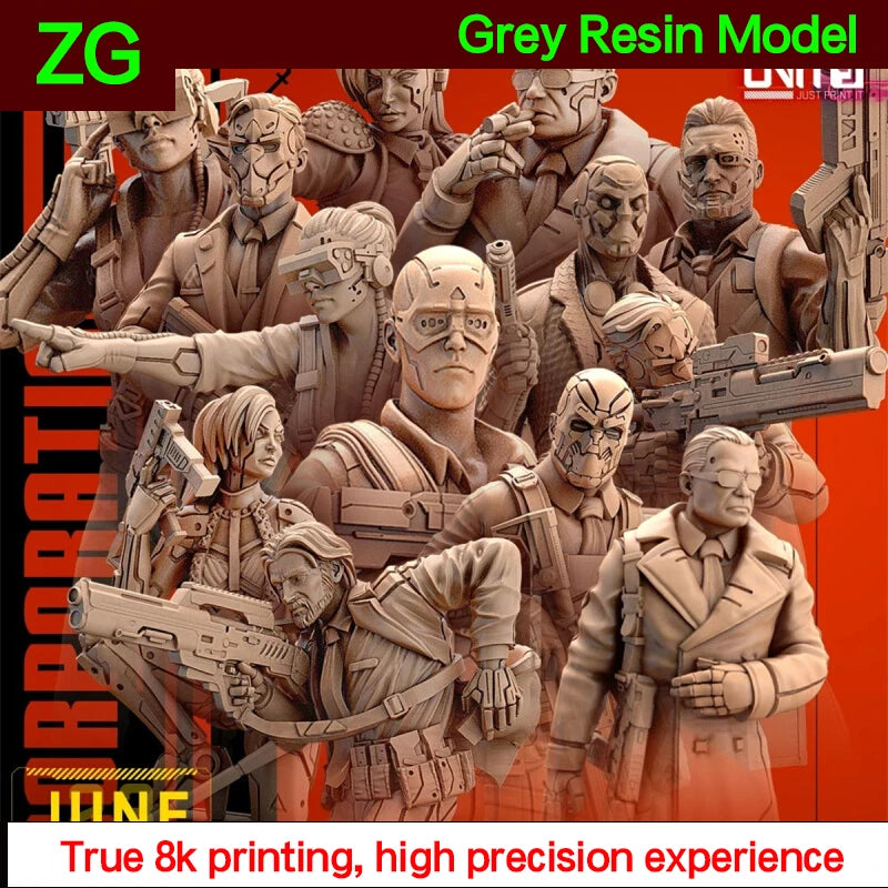 Cyberpunk Third Party DND Running Team Board Game Chess Model Unit 9