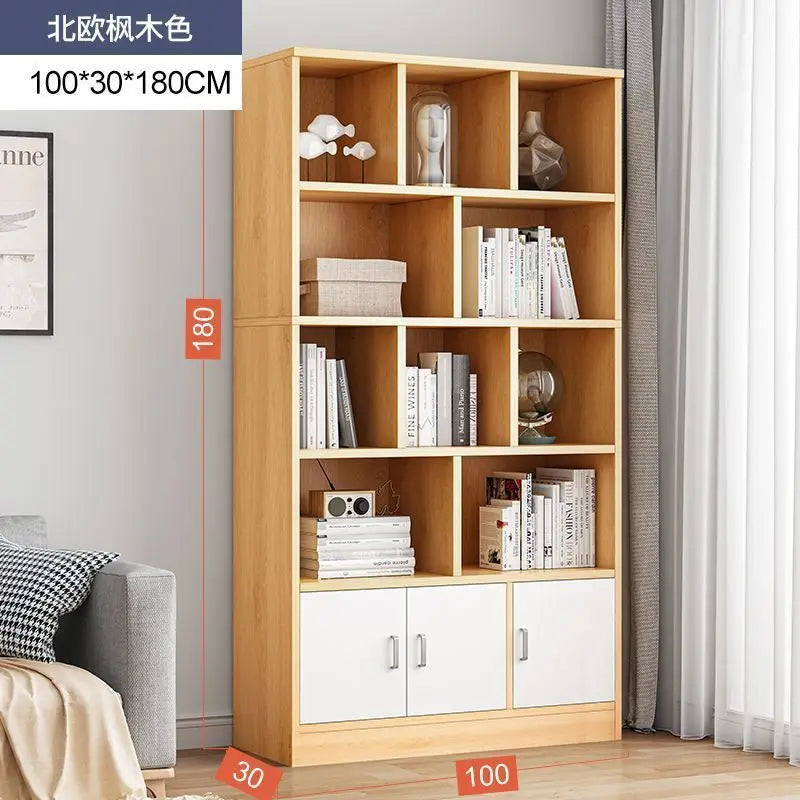 Luxury Library Office Book Storage Furniture Wooden Bookcase Bookshelf Office Furniture