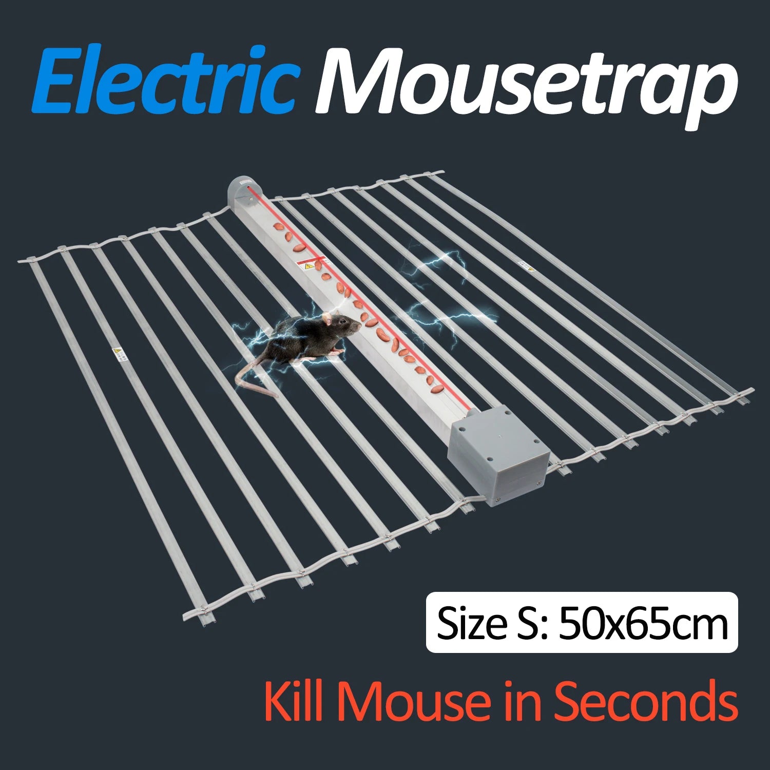 Smart Electric Rat Trap, Instant Rodent Squirrels Mouse Killer Zapper Multi Mice Rats Catch, 19.7"x25.6"/50x65CM (Size S)