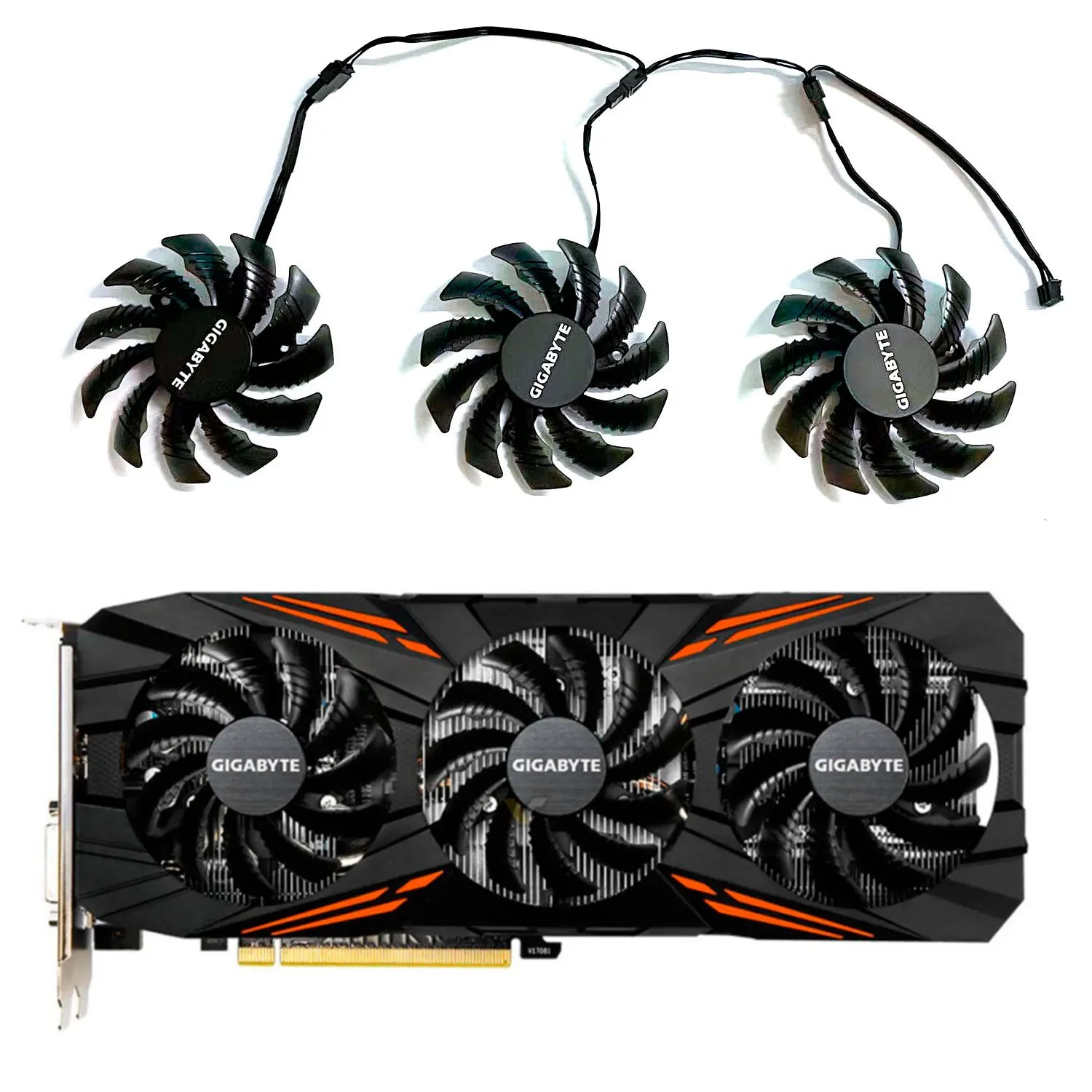 New For GIGABYTE GeForce P104-100 GTX1060 1070 1070ti 1080 1080ti G1 GAMING Graphics Card Replacement Fan T128010SU