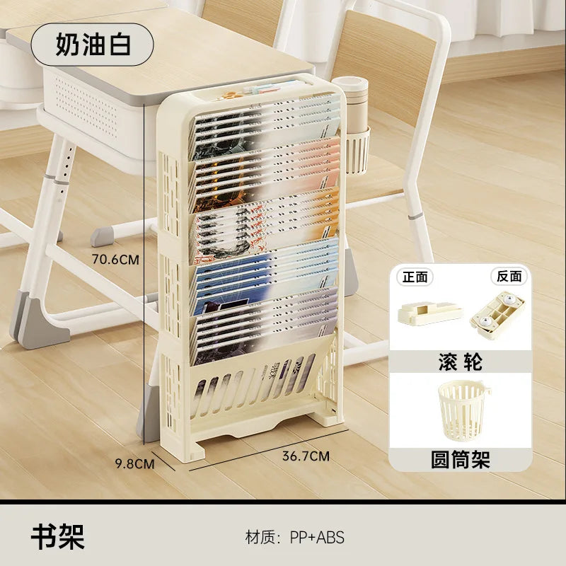 Multilayer Simplicity Removable Office File Rack Magazine Books Stationery Storage Rack Household Dormitory Small Bookshelf