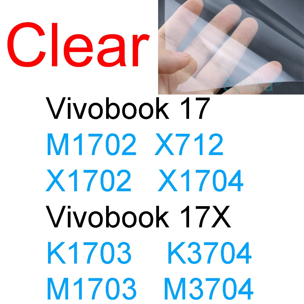 Screen Protector for ASUS Vivobook N6506 S5506 S5507 M5506 M5606 S5406 M5406 M7601 M7600 N7600 HD Clear Matte Frosted Skin Film