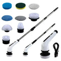9 In 1 Electric Spin Scrubber Cordless Waterproof Cleaning Brush Tile Floor Tub Bathroom Kitchen Household Washing Accessory