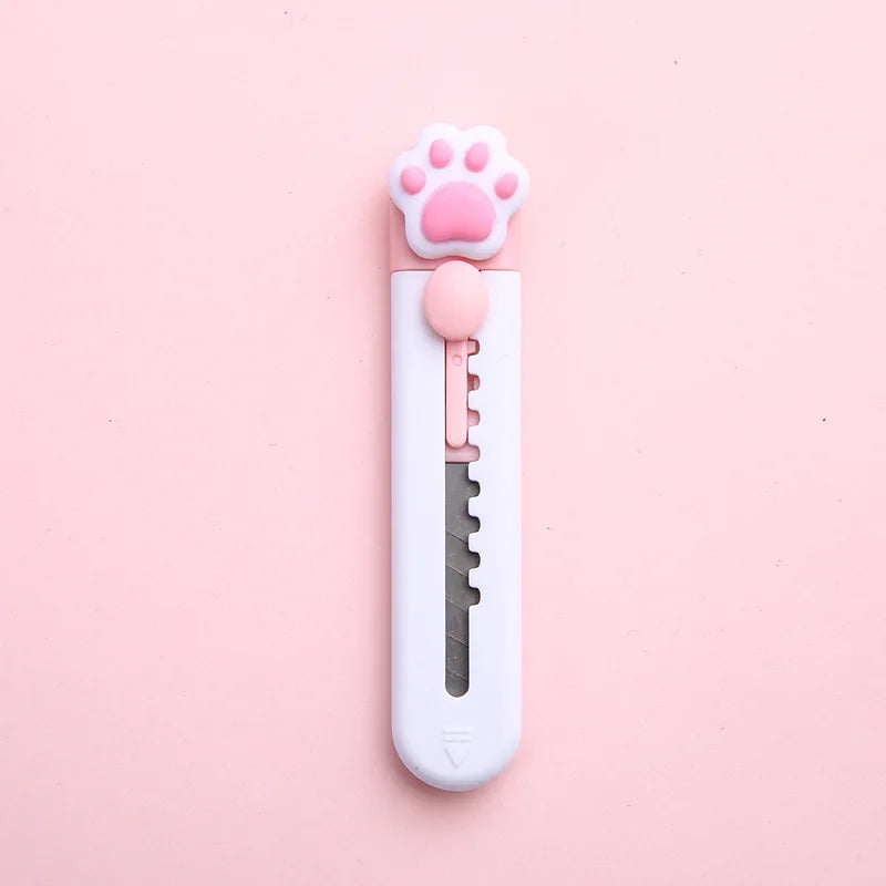 Mini Cute Art Knife Portable Parcel Unpacking Knife Office Paper Cutting Hand Knife Student Stationery Supplies