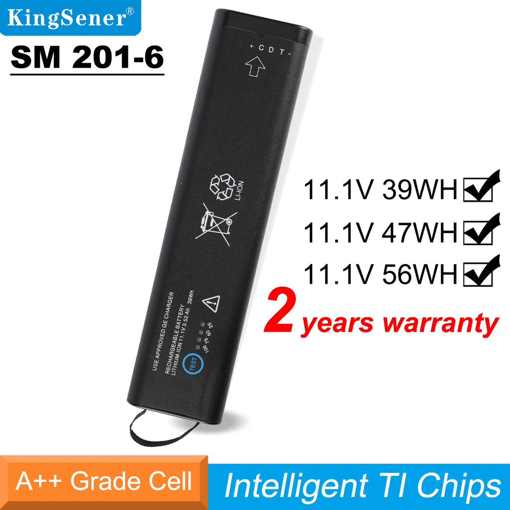 KingSener SM201-6 Replacement Li-ion Battery For GE DASH 3000 4000 5000 B20 B30 B40 B20I B30I B40I SM 201-6 11.1V 39WH