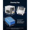 SucceBuy 6L 10L 15L 30L Ultrasonic Cleaner Stainless Steel Ultrasonic Cleaning Bath Machine for Watches Razors Jewelry Coins