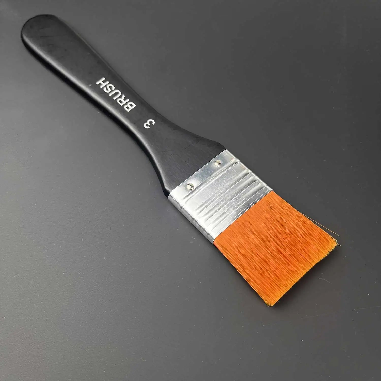 5/1Pcs Flat Paint Brushes - Soft Nylon Brush Set for Acrylic, Watercolor, Canvas Painting - Artist's Craft Varnish Brushes