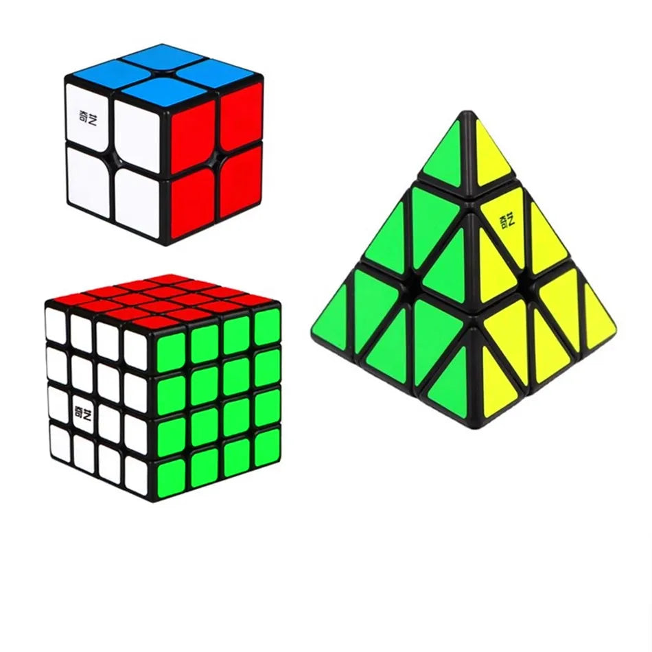 Qiyi 2x2 3x3 4x4 5x5 Alien Magic Cube Maple Leaf Slanting Pyramid Professional Cubo Magico Puzzle Toy For Children Kids Gift Toy