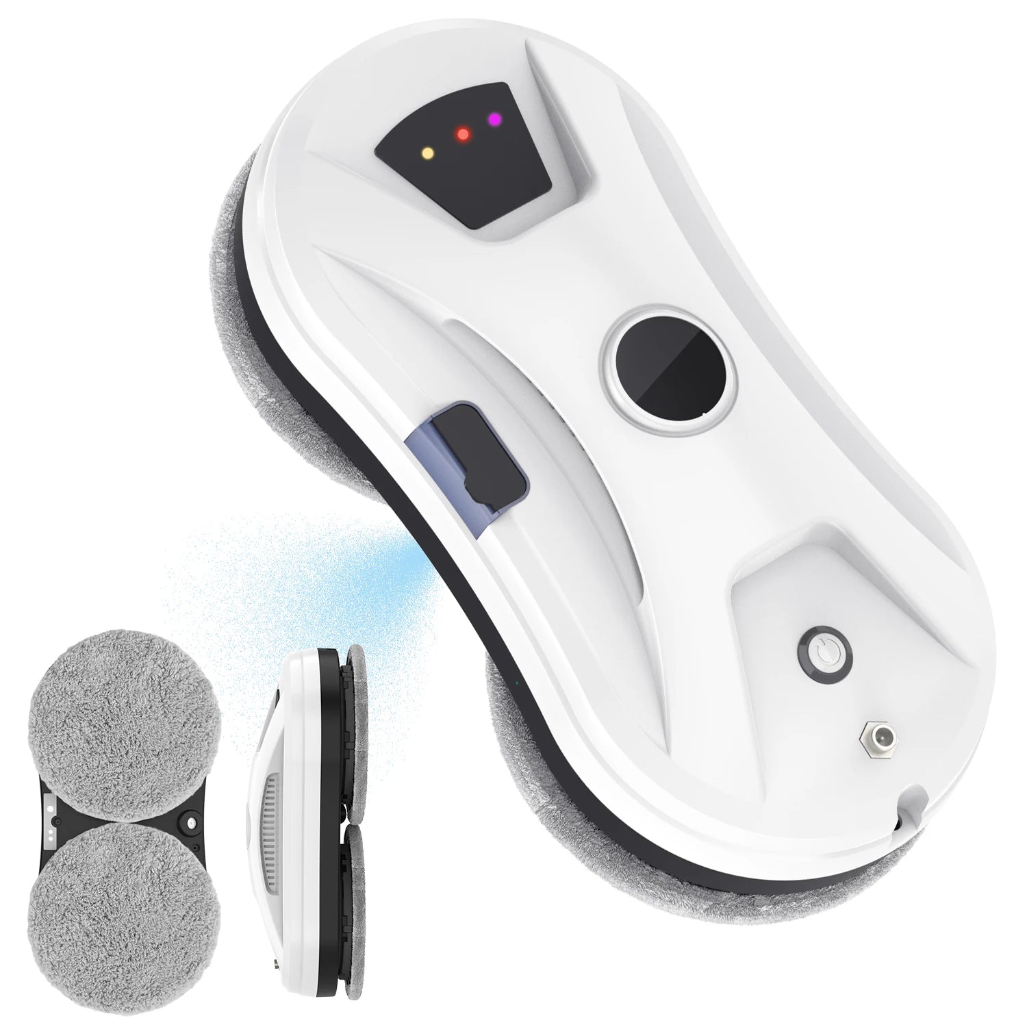 Window Cleaner Robot With Ultrasonic Water Spray 5600Pa Suction Automatic Water Spray Remote Control For Window Tile Wooden Door