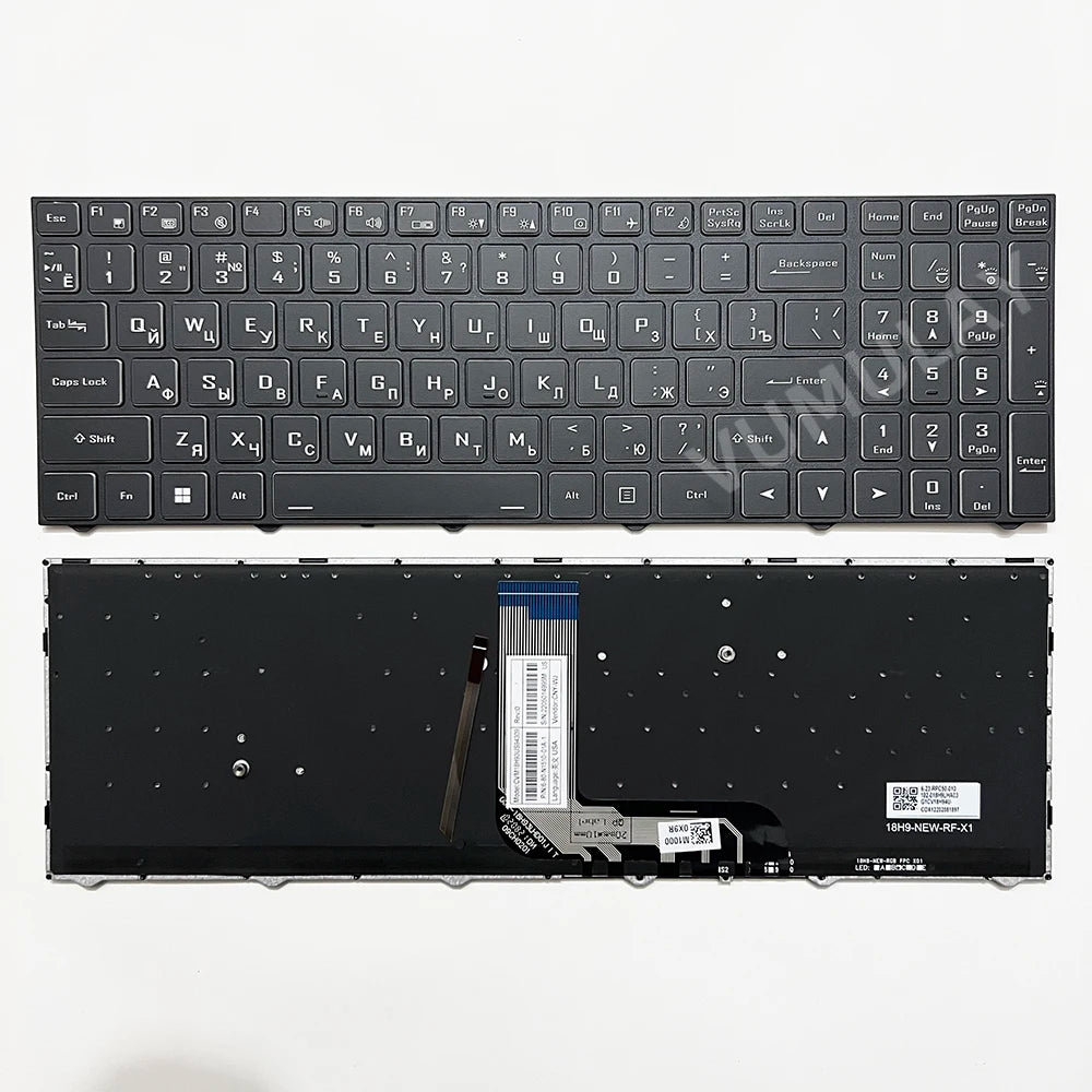 US/Russian Keyboard for Gigabyte Gaming G5 GD KD MD G5 KC-5US1130SH G7 KC G7 GD MD CLEVO N15Z3 PB70 PB71 PB50/51 CVM18H93K09430