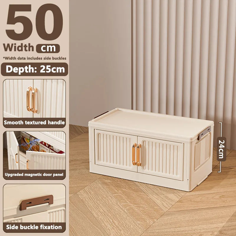 Thickened MultiFunctional Storage Cabinet with Double Doors for Home Living Room Multiple Layers Room Organizer for Miscellaneou