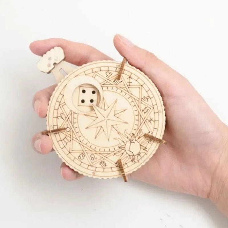 Adult 3D Wooden Puzzle Dice Model Kit DIY Handmade Crafts to Create Unique Birthday or Christmas Gifts