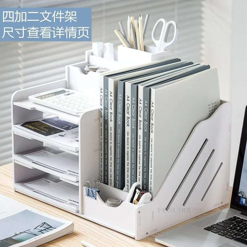 Office Filing Cabinet Storage Box Information Rack Office Furniture Large-capacity Desktop Storage File Rack Multi-layer Cabinet