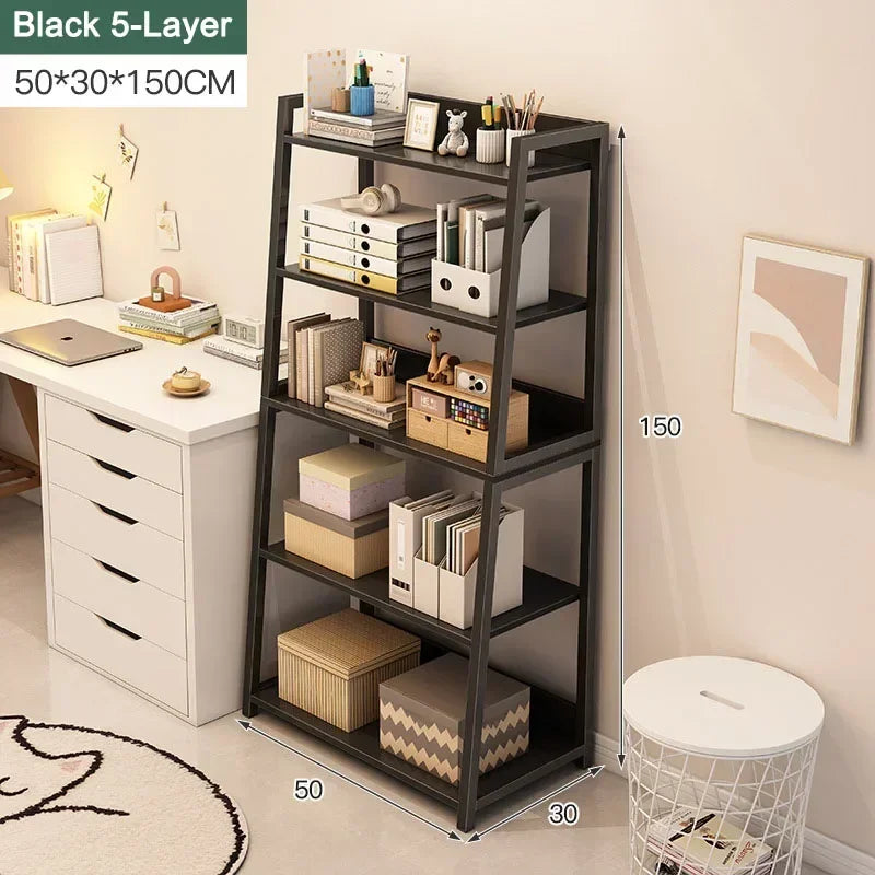 A Trapezoidal Storage Bookshelf Decor Living Room Cabinets Layer Open Bookcases Kitchen Organizer Storage Bedroom Display Racks