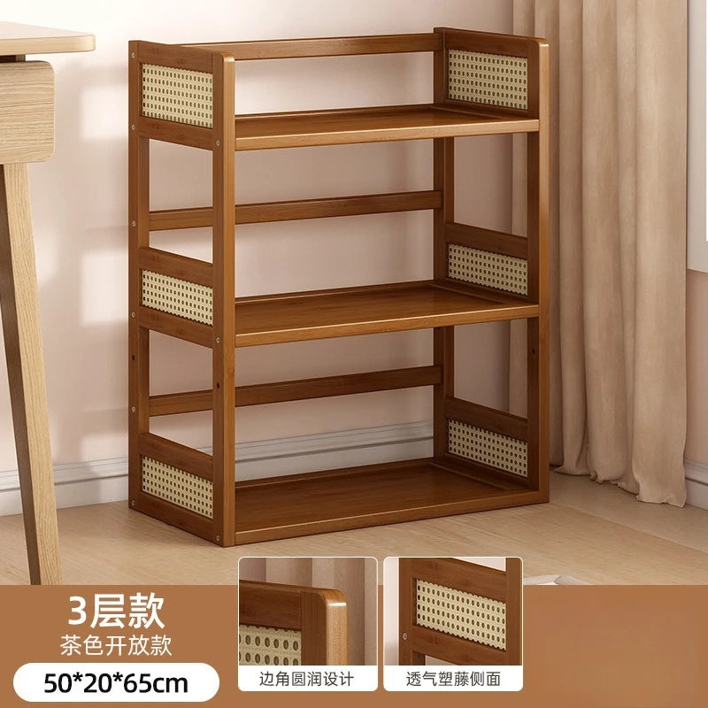 Desktop Bookshelf Shelf Desktop Office Computer Storage Rack Simple Multi-layer Small Bookshelf Home Bookcase Storage