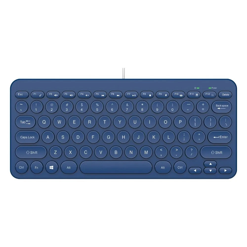 Plug Play USB Wired Keyboard Mute Slim Replaceable Keyboard Lightweight 78 Keys Keyboard Desktop Computer