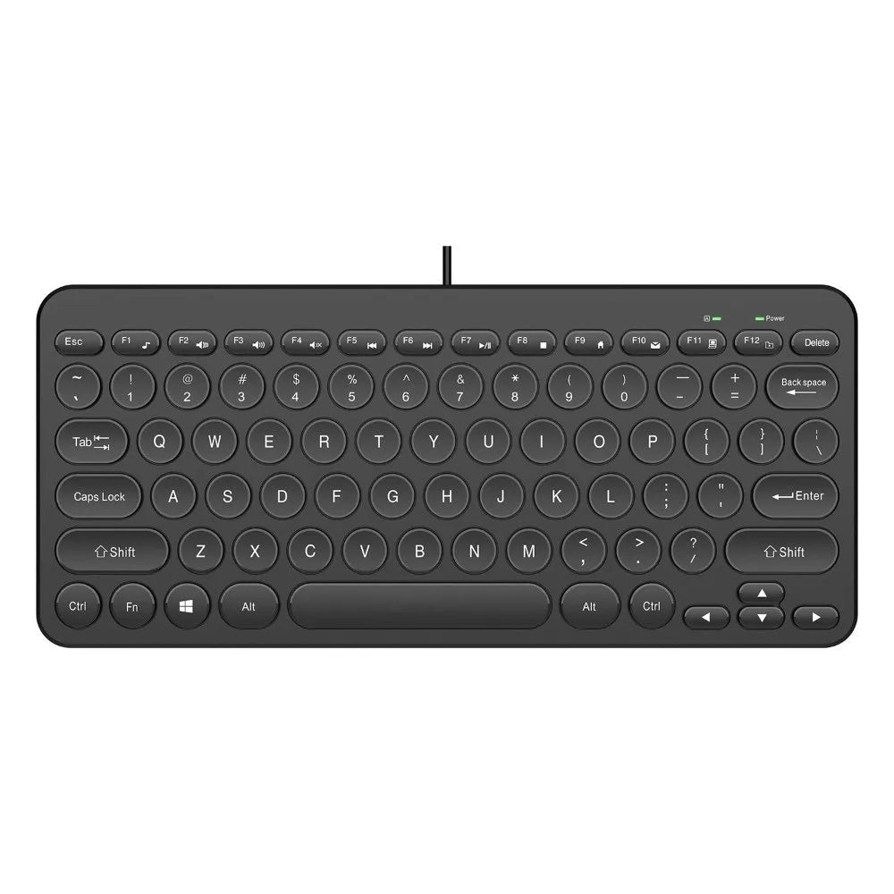 Plug Play USB Wired Keyboard Mute Slim Replaceable Keyboard Lightweight 78 Keys Keyboard Desktop Computer
