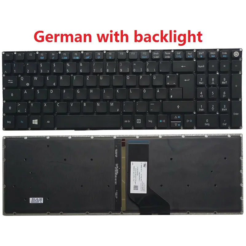 Russian/US/UK/Spanish laptop keyboard FOR Acer Aspire 7 A715-71 A715-71G A715-72 A715-72G A717-71 A717-71G A717-72 A717-72G