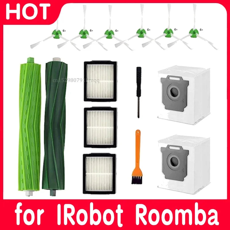 Hepa Filter Brush Roll for iRobot Roomba I7 E5 E6 I3 Series Robot Vacuum Cleaner Accessories Hepa Filter Side Brush Mop Cloths