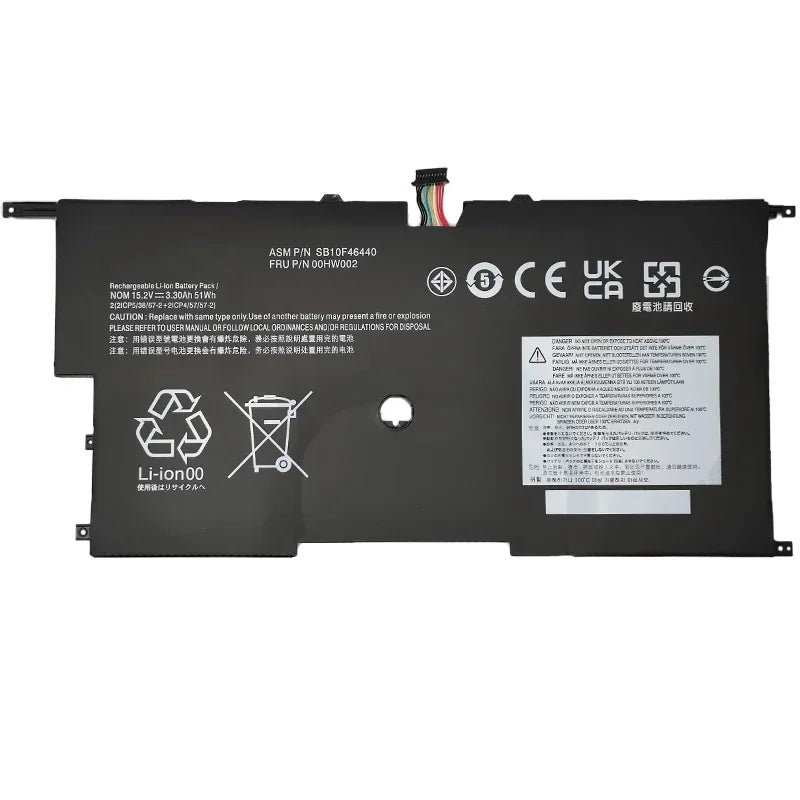 Damaite 00HW002 45N1700 Laptop Battery For Lenovo ThinkPad X1 Carbon Gen3 2015 X1 Carbon 2014 Gen2 45N1701 45N1702 00HW003
