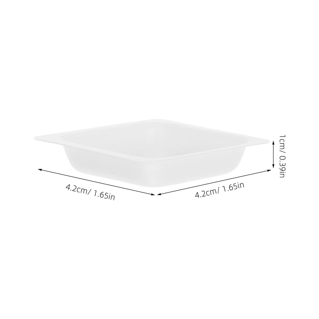100Pcs Weigh Boats Sturdy Plastic Measuring Weigh Boat for Labs Home Hospital Accurate Sample Weighing Trays Chemistry Weighing