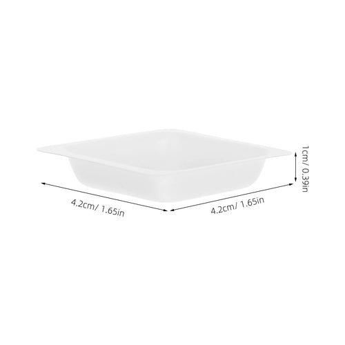 100Pcs Weigh Boats Sturdy Plastic Measuring Weigh Boat for Labs Home Hospital Accurate Sample Weighing Trays Chemistry Weighing