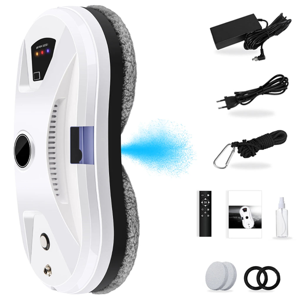 5600PA Ultra Thin Robot Vacuum Cleaner Window Cleaning Robot Window Electric Glass Automatic Water Spray Remote Control for Home