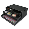 File Cabinet Multi Functional Office Desktop Bill Voucher Storage Cabinet Leather Creative Small Item Storage Box