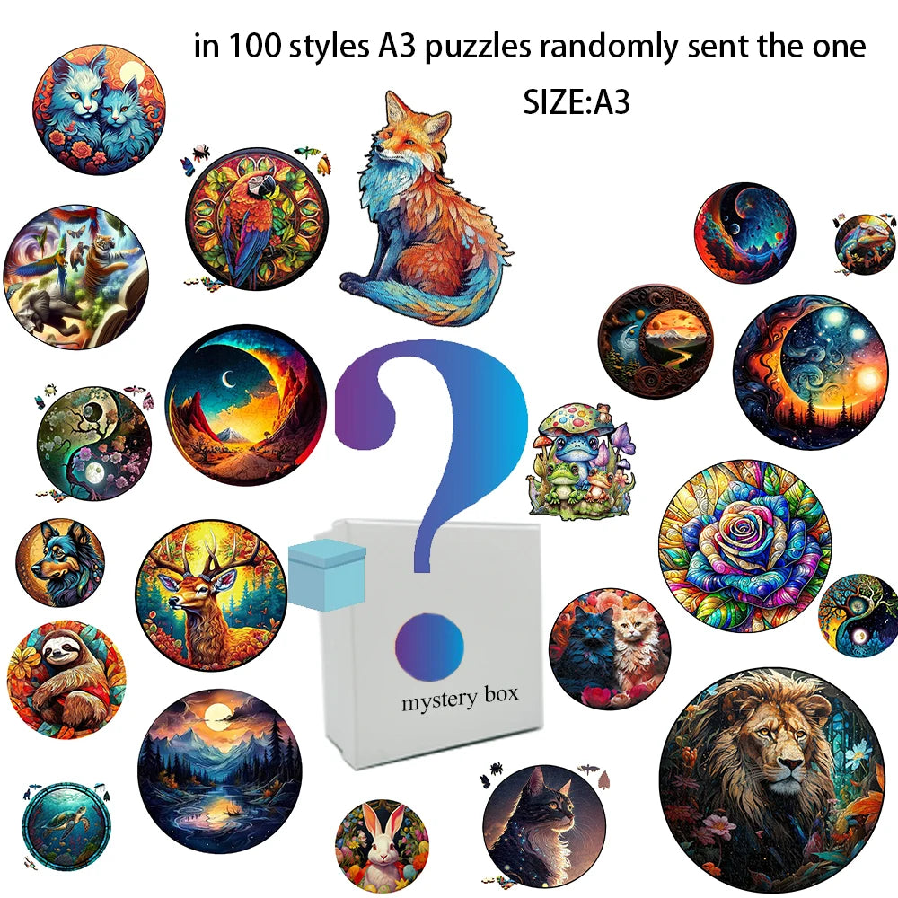 Seashell Wooden Puzzle for Adults Game Whimsy Coastal Ocean Decor Wood Jigsaw Art  Puzzle Board Educational Christmas Gifts Toys