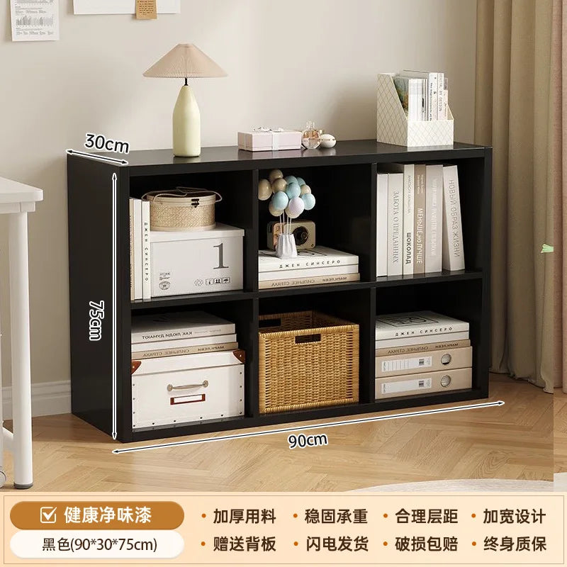 Kalek lattice cabinet free combination bookshelf floor shelf household living room wall low cabinet bookcase eight cabinets