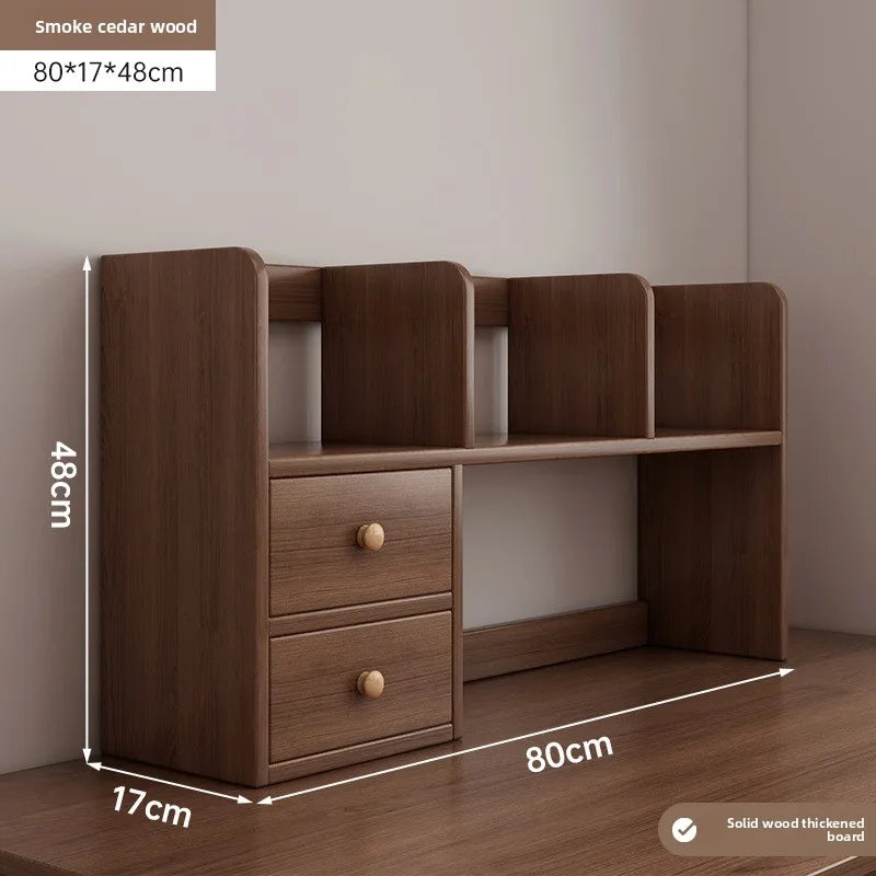 New model Desktop bookshelf shelf bedroom office table small multi-layer shelf living room desk storage simple bookcase