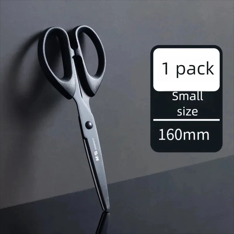 M&G Black Blade Scissors 160/180mm Rust-Proof Sharp for Student Paper Cutting Tailor Household & Office Supplies