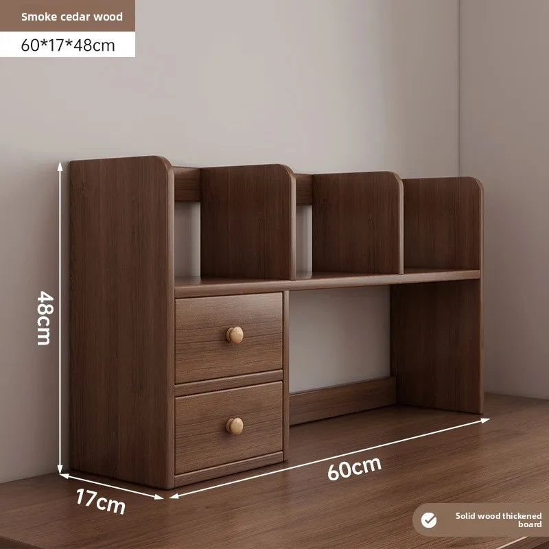 New model Desktop bookshelf shelf bedroom office table small multi-layer shelf living room desk storage simple bookcase
