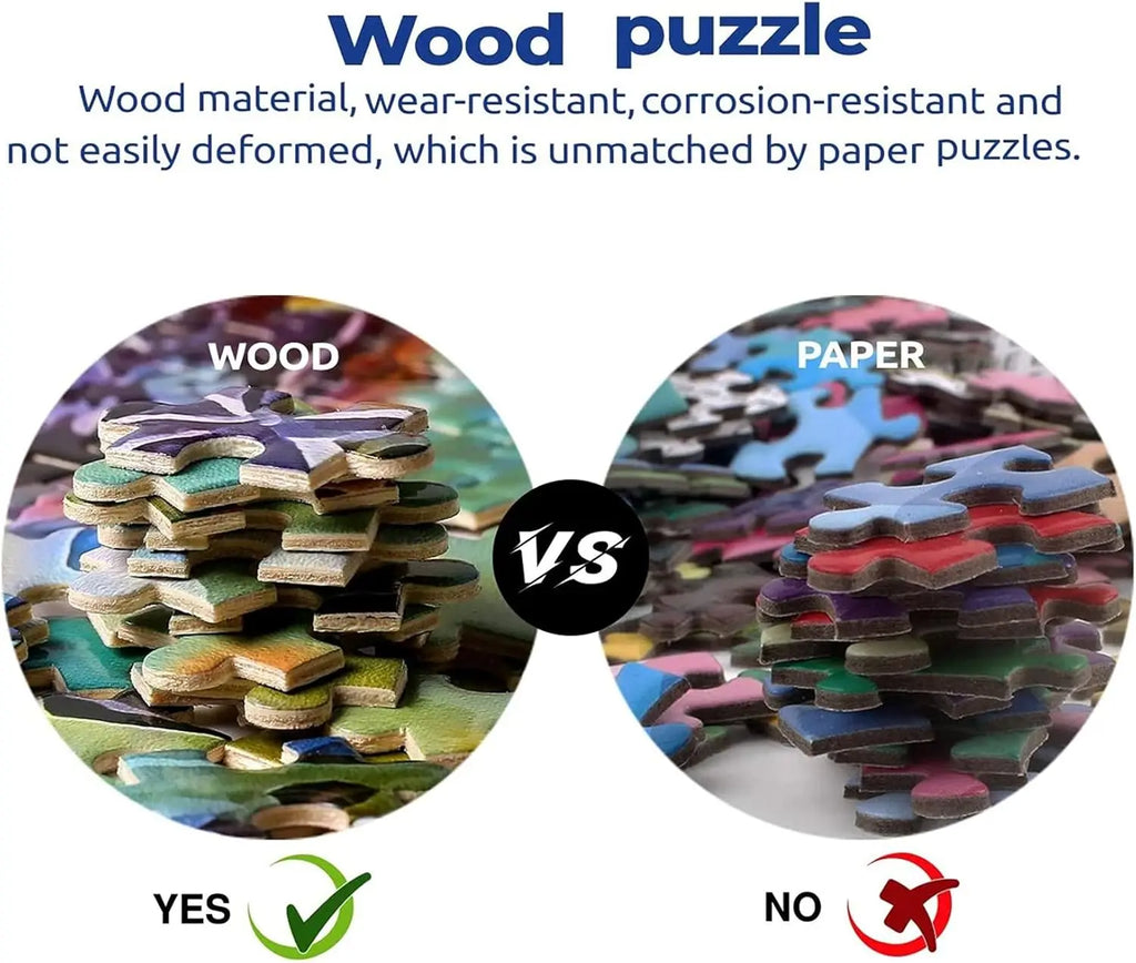 Jigsaw Puzzles for Adults 1000/500/300pcs Jungle Animals Wooden Puzzles for Gameroom Bedroom Home Decor Birthday Party Gift