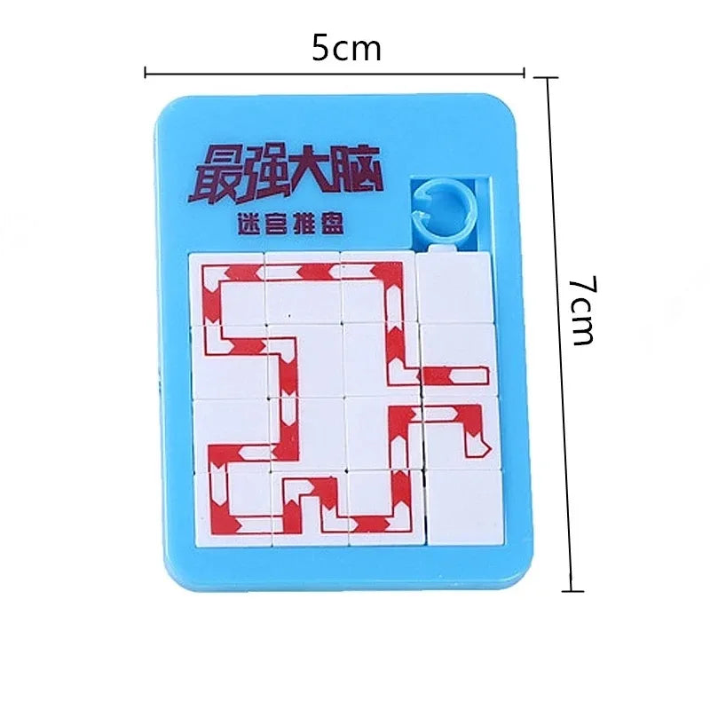 6PCS Animal Number Plastic Slide Puzzle - Logic Early Education Children's Puzzle Toy School Kindergarten Gift