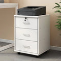 Modern Low Floor Storage File Cabinet with Multi-Layer Wooden Panels Under-Desk Drawers Office Organization Solution