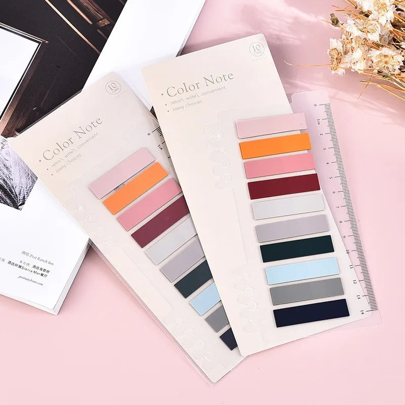 Color Self Adhesive Memo Pad Sticky Notes Bookmark Point It Marker Memo Sticker Paper Office School Supplies