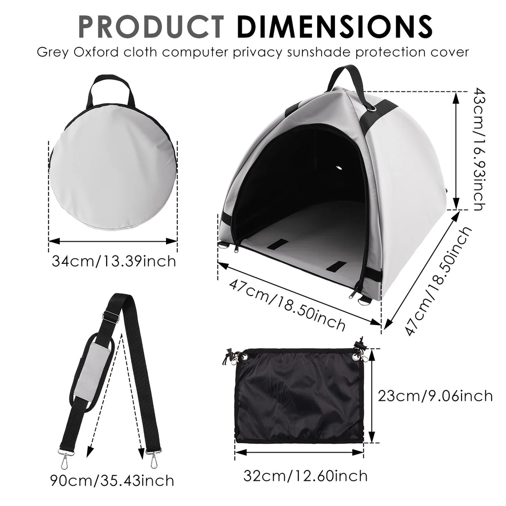 Laptop Sun Shade Privacy Screen Hood Portable Foldable Notebook Sun Shade Protects Privacy for Macbook Lenovo Dell Notebook