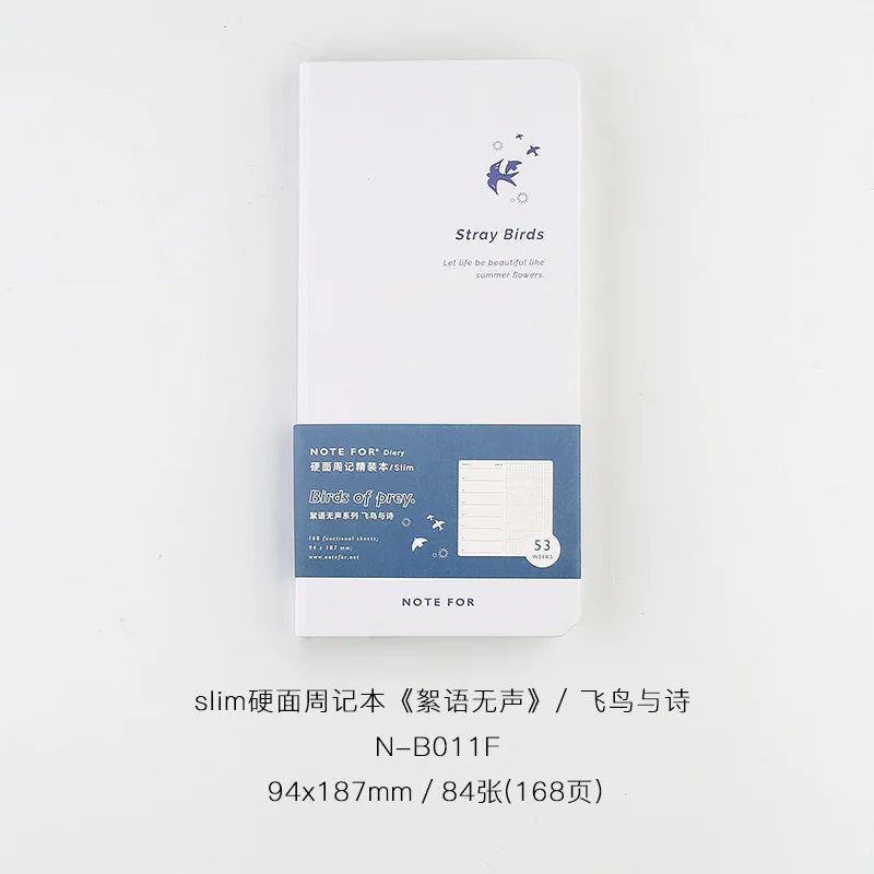 Weekly Record Book  Retro Slim Weekly Plan Book Notepad Cute Notebook Planner Office & School Supplies Note Book