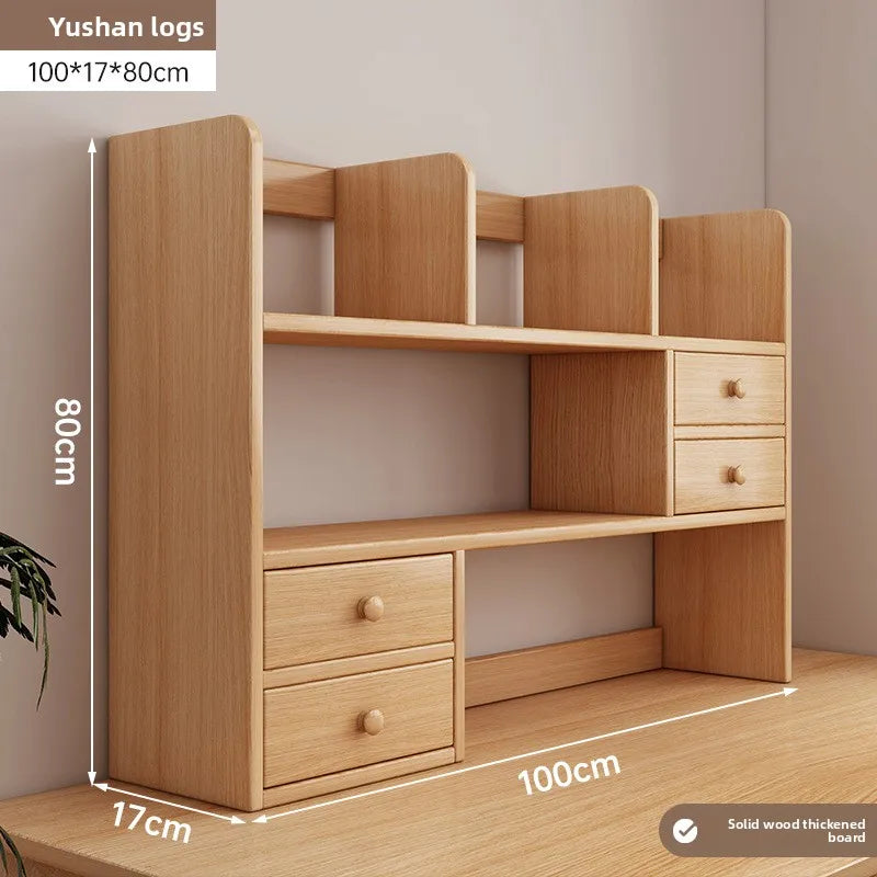 New model Desktop bookshelf shelf bedroom office table small multi-layer shelf living room desk storage simple bookcase