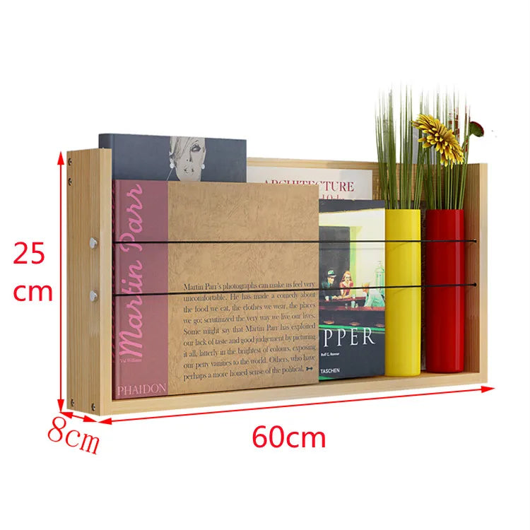 Magazine Racks Wooden Wall Shelves Storage Display Corner Bookcase Sideboards Bookends Libreria Scaffale Minimalist Furniture