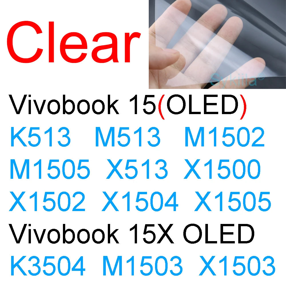 Screen Protector for ASUS Vivobook N6506 S5506 S5507 M5506 M5606 S5406 M5406 M7601 M7600 N7600 HD Clear Matte Frosted Skin Film