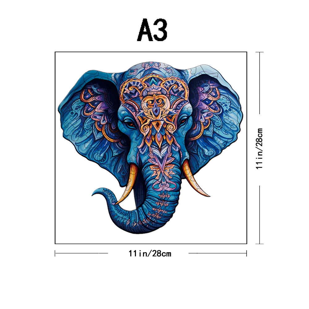 Adult advanced plywood puzzle, unique irregular animal shaped particles, suitable for home games and home decoration - ideal gif