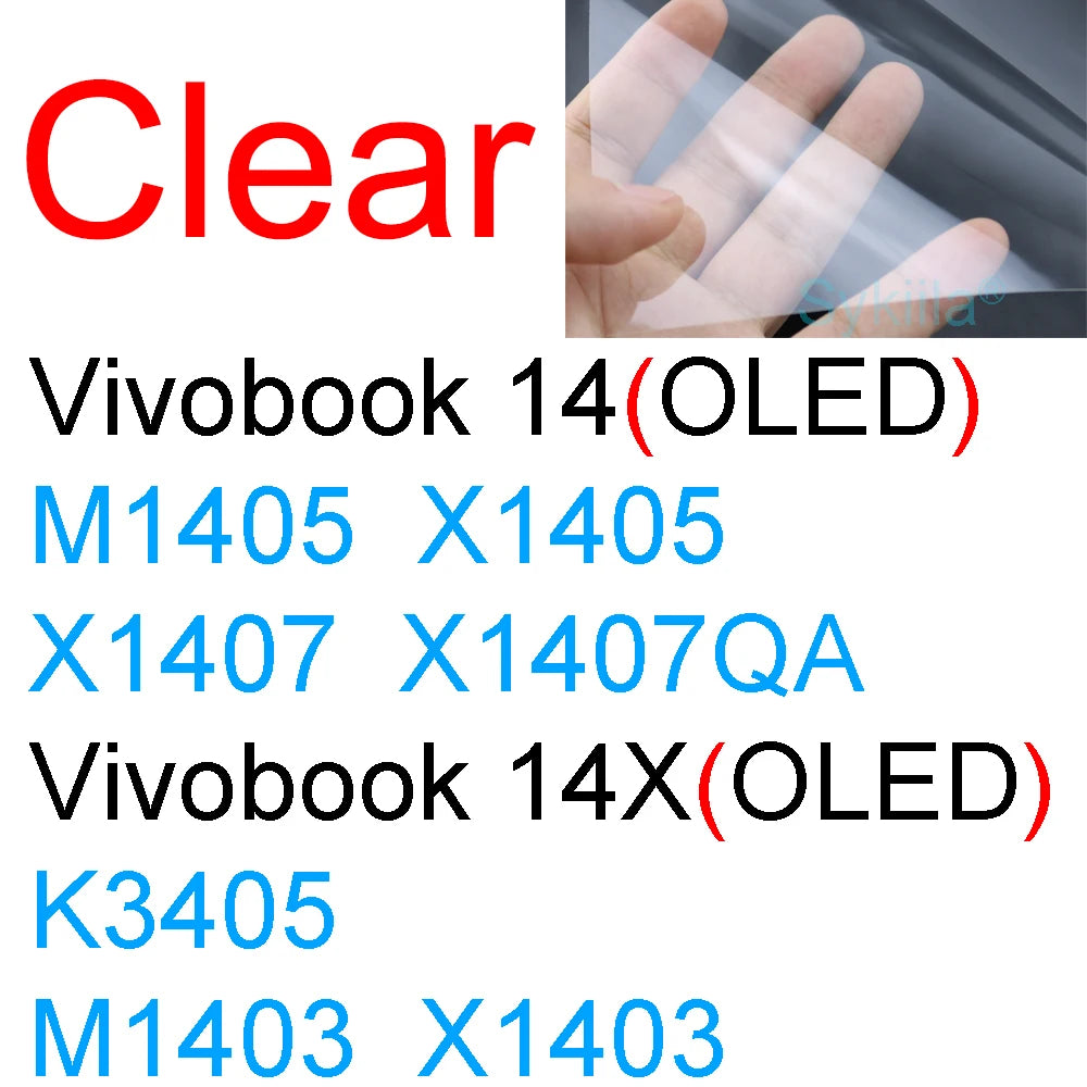 Screen Protector for ASUS Vivobook N6506 S5506 S5507 M5506 M5606 S5406 M5406 M7601 M7600 N7600 HD Clear Matte Frosted Skin Film