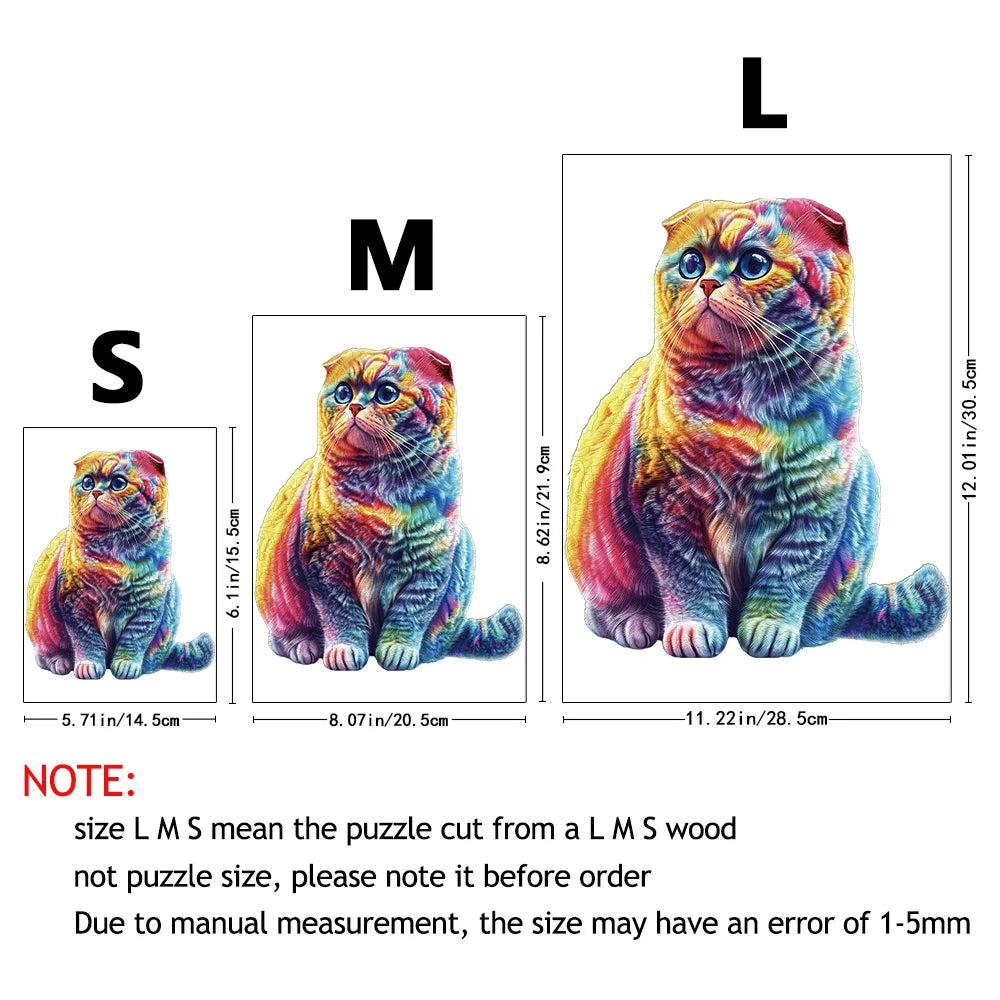 Adult advanced plywood puzzle, unique irregular animal shaped particles, suitable for home games and home decoration - ideal gif