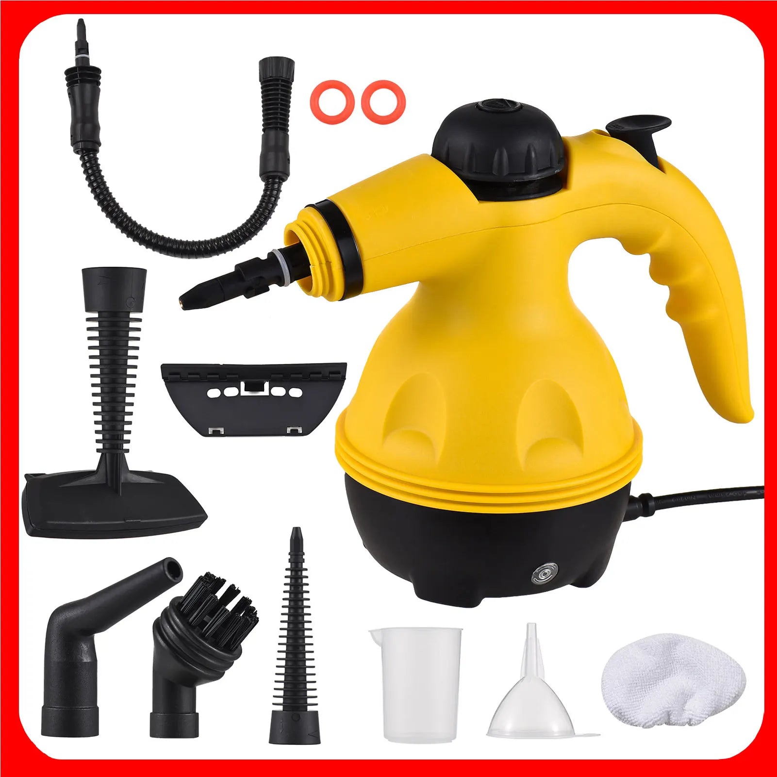 1050 W steam cleaner, ready to use after 1 to 2 minutes of preheating, suitable for the kitchen, bathroom, and sofa,