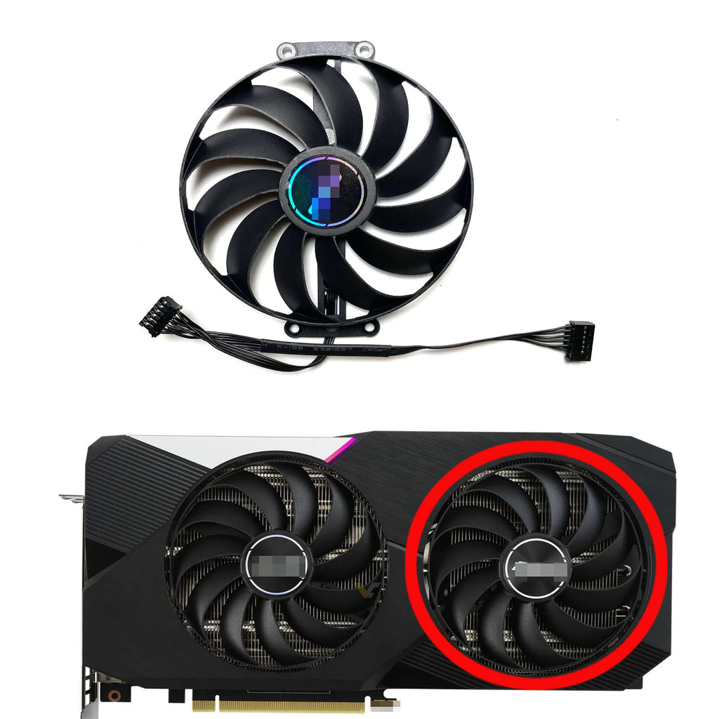 New For ASUS GeForce RTX3060 3060ti 3070 DUAL OC Graphics Card Replacement Fan T129215SU