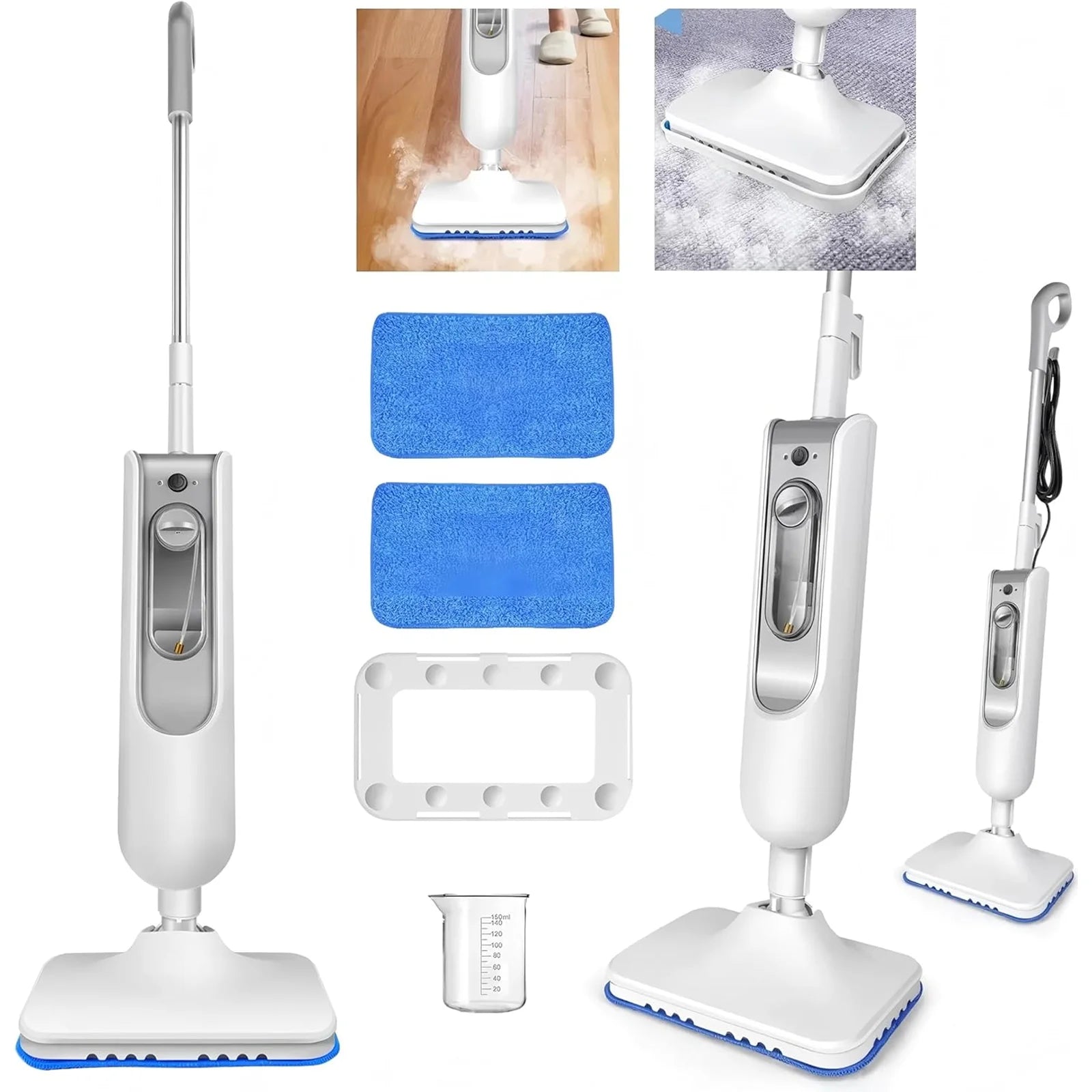 1500 W high temperature steam mop tiles and hardwood floor cleaner removes dust slime and stubborn stains